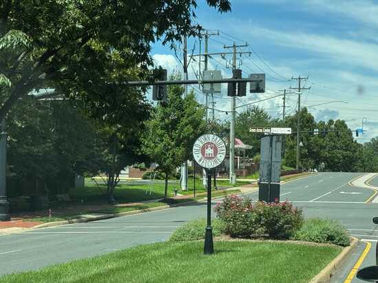 The welcome sign in Fairfax, VA.