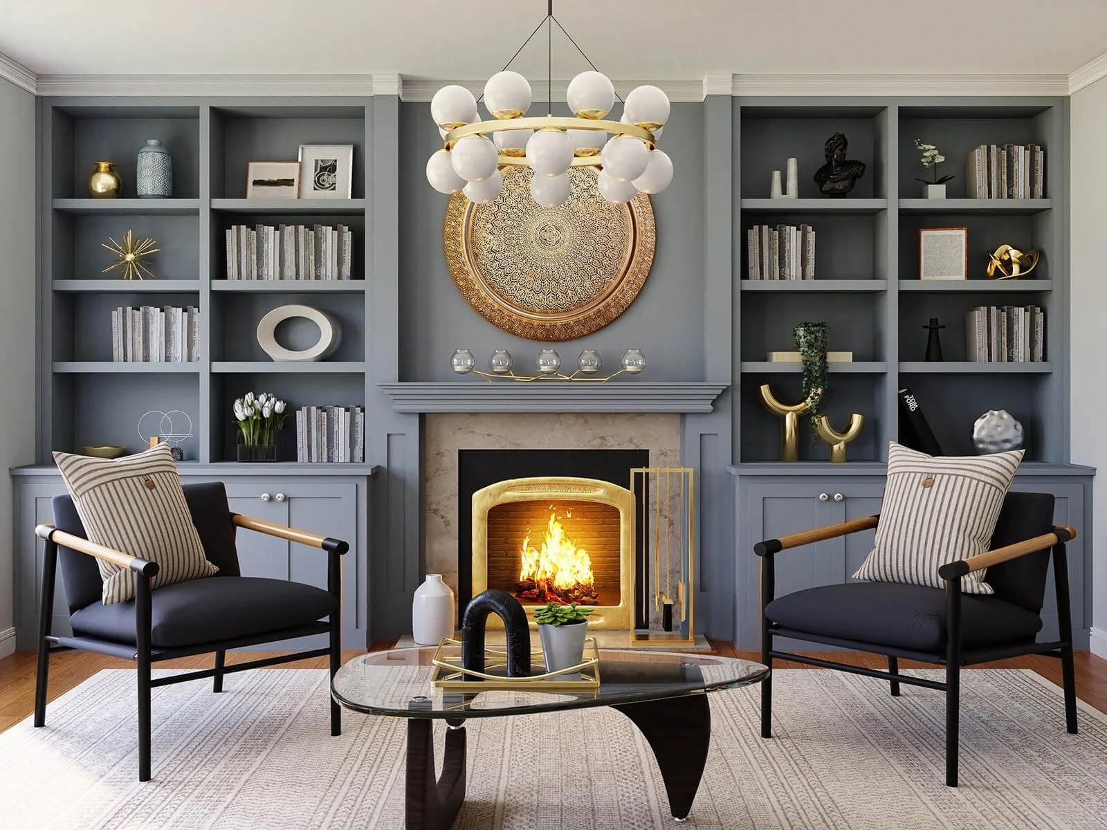 Fairfax house living room