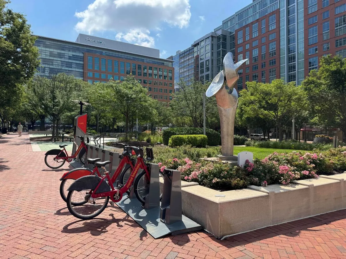 Reston Town Center Bike Share Station in Fairfax, VA